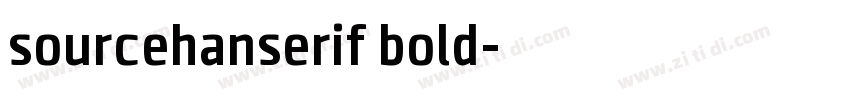 sourcehanserif bold字体转换